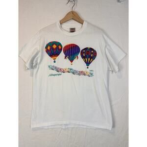 Vtg‎ Albuquerque Balloon Festival T Shirt Long Sleeve Men Size Large White '96
